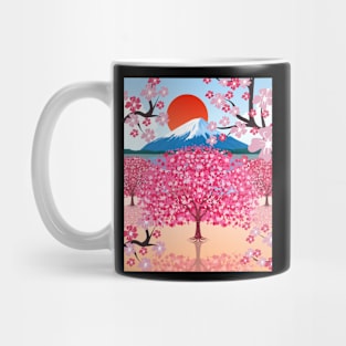 Japan Sakura Tree Flower Blossoms Japanese Cherry Blossom Mug